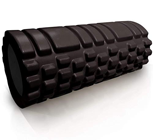 Bumpy Foam Roller, Solid Core EVA Foam Roller with Grid/Bump Texture for Deep Tissue Massage and Self-Myofascial Release
