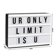 DIY Cinematic LED Light Box, Free Combination (A6 Size) White/Black