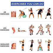 Resistance Tube Exercise Bands for Stretching with Door Anchor, Workout, and Toning for Men, and Women