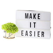 DIY Cinematic LED Light Box, Free Combination (A6 Size) White/Black