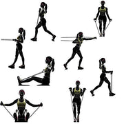 Exercise Resistance Bands Tubes with Heavy Duty Protective Nylon Sleeves and Soft Anti-Slip Foam Handles