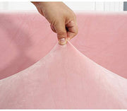 Velvet Sofa Slipcover - Powder Pink