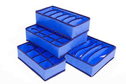 Foldable Storage Box Drawer Divider Organizer Set of 4