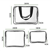 PVC Transparent Packing Organizers (Set of 3)