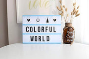 DIY Cinematic LED Light Box, Free Combination (A6 Size) White/Black