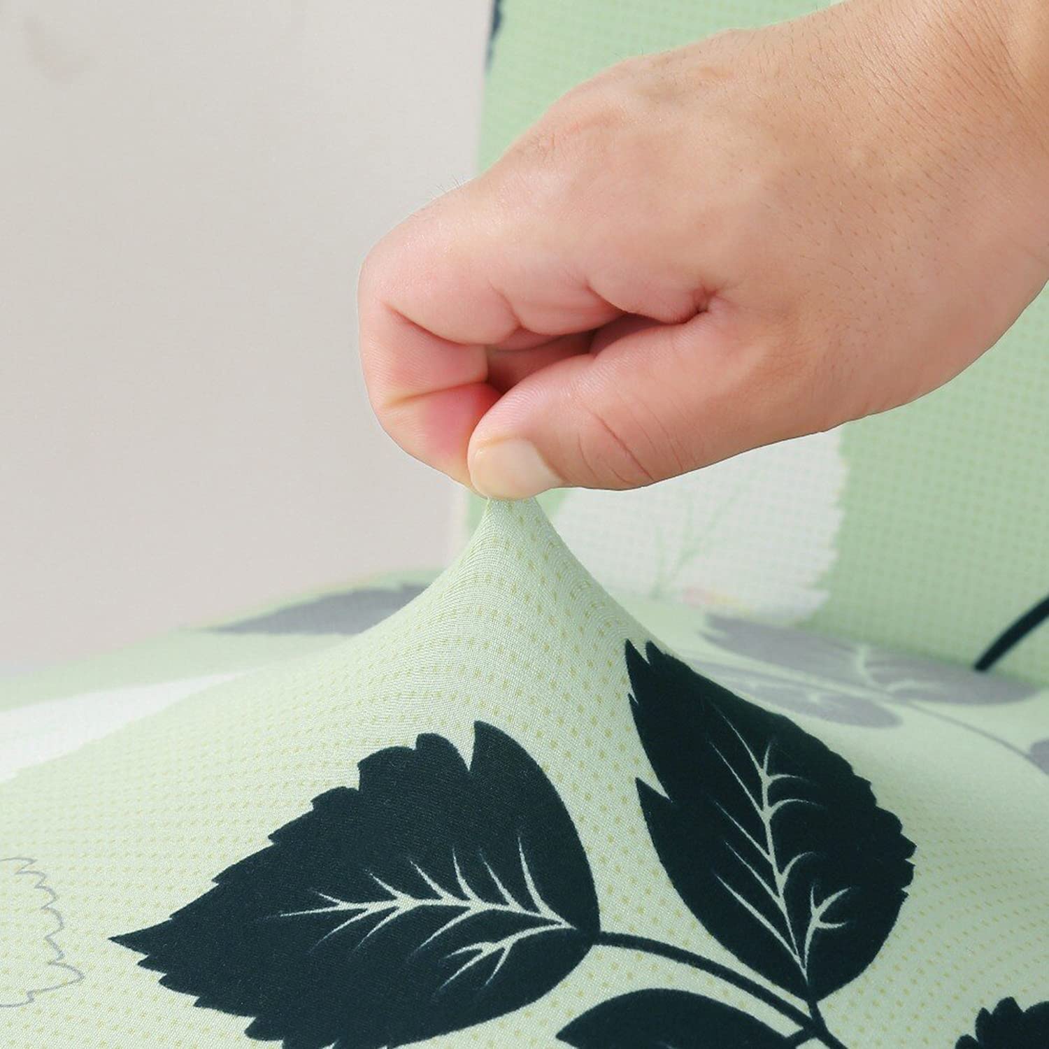 Elastic Chair Cover - Lime Green Flamingo