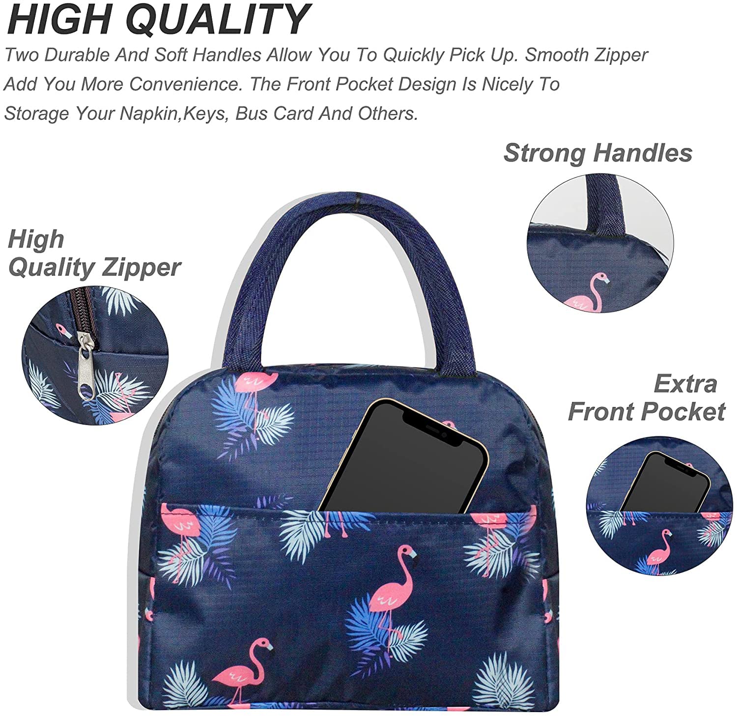 Insulated Small Lunch Bags for Women