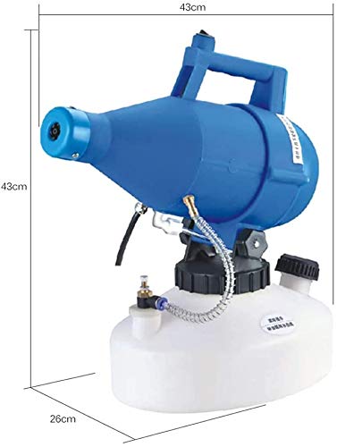 Portable Electric ULV Fogger Machine Sprayer Hotels Disinfection Home Sterilized Residence Office 10V/220V 4.5L 1400W (Blue)