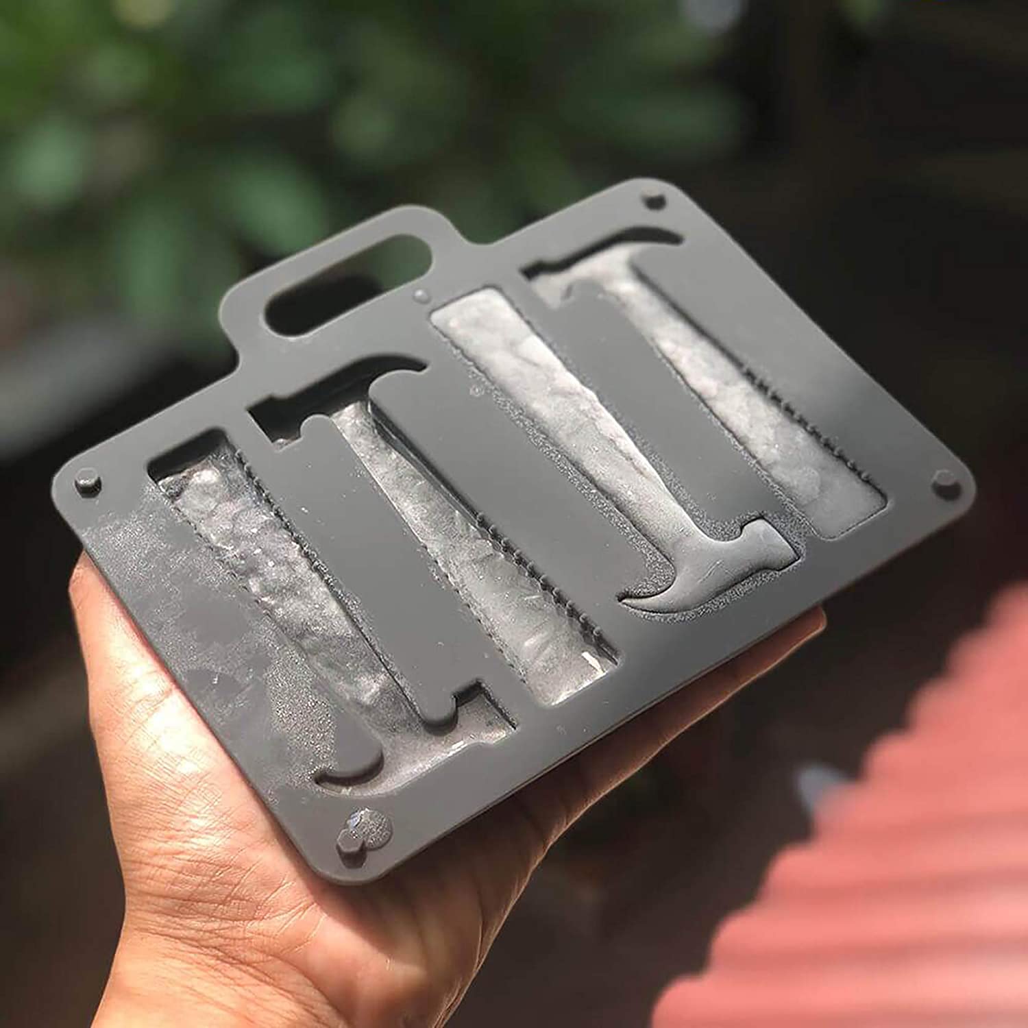 Hammer Shape Ice Tray Silicone Ice Cube Party Mould Maker