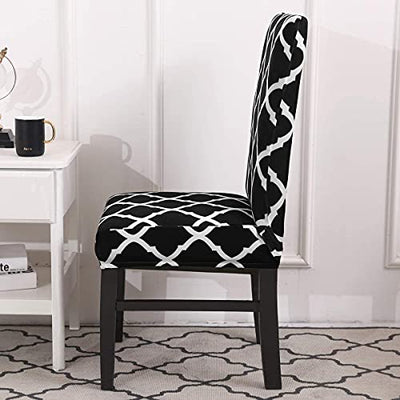 Elastic Chair Cover Stretch - (Black Diamond)