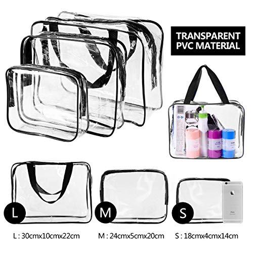 PVC Packing Organizers (Set of 3) (Clear_TRANS_TRAVELCUBE_SET3)