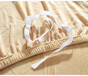 Velvet Sofa Slipcover - Beige