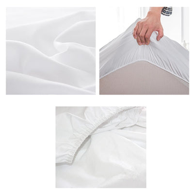 Fitted Bed Sheet - White