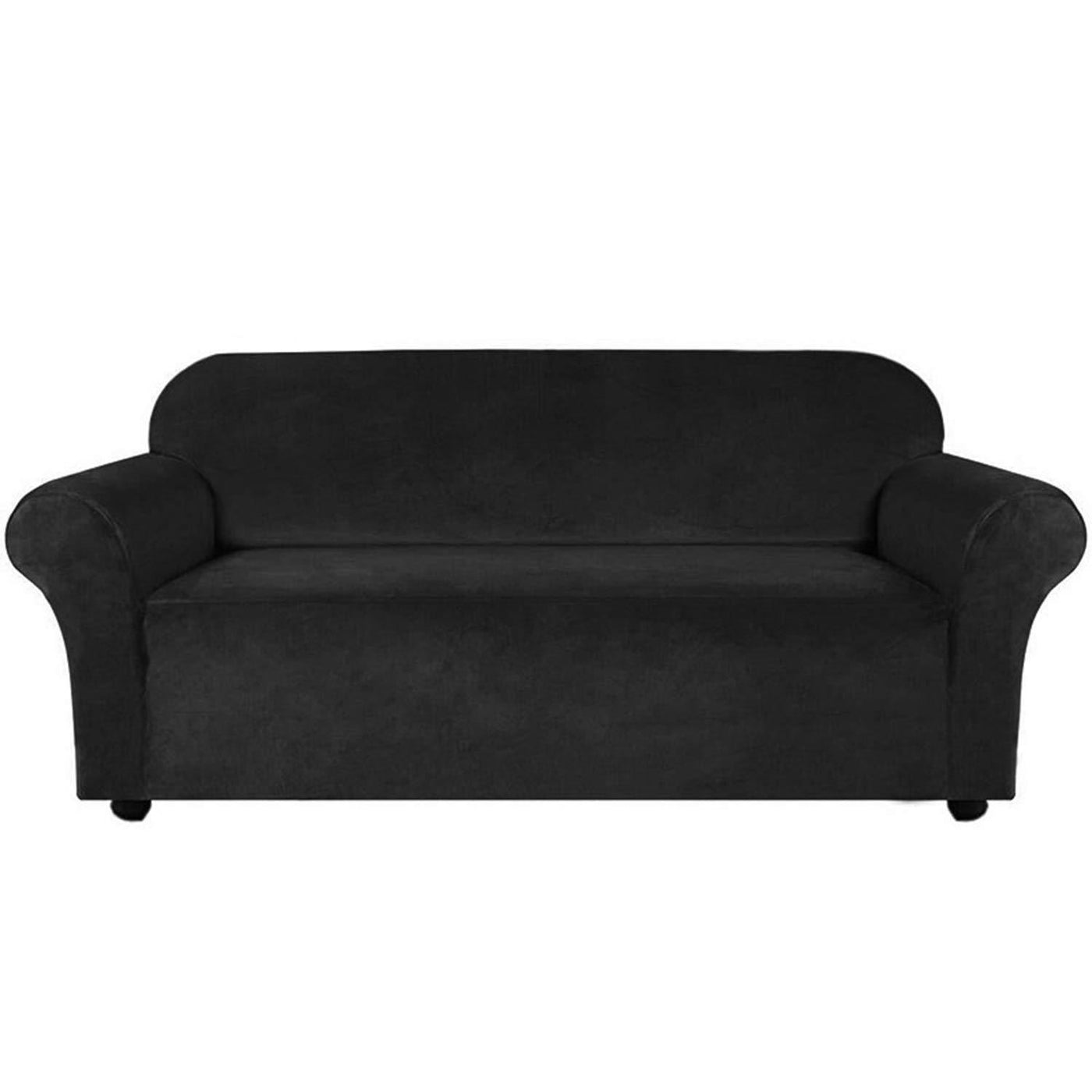 Velvet Sofa Slipcover - Black