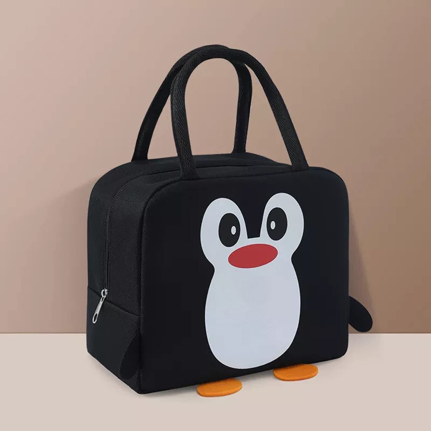 Penguin Printed Insulated Reusable Lunch Bag Tote Bag