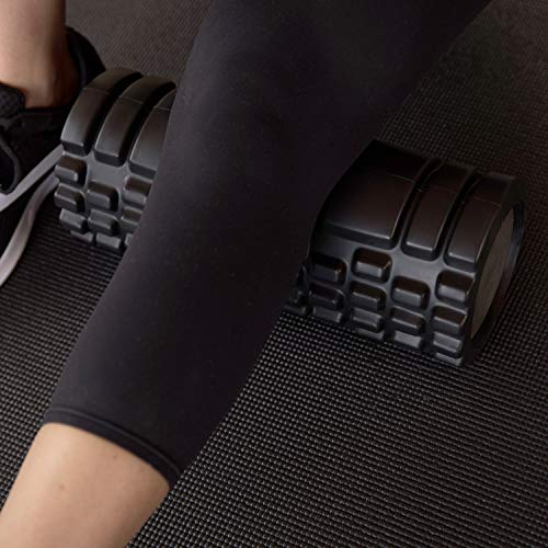 Bumpy Foam Roller, Solid Core EVA Foam Roller with Grid/Bump Texture for Deep Tissue Massage and Self-Myofascial Release