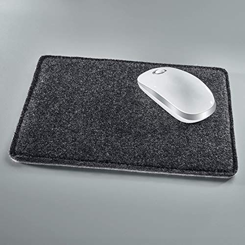 Felt Desk Pad Laptop Keyboard Mouse Pad with Paper and Pen Pocket(60x40cm)