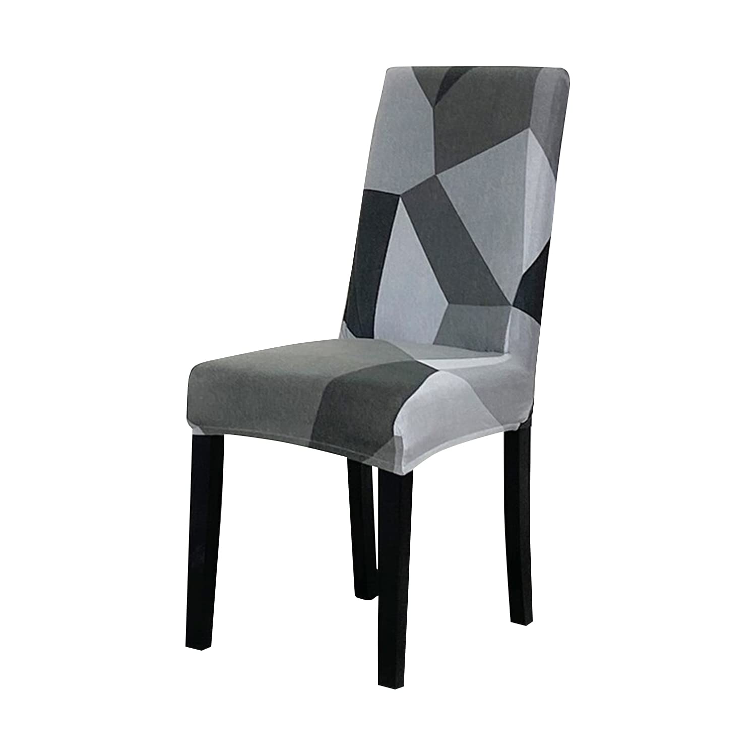 Elastic Chair Cover(Grey Dark Grey Prism)