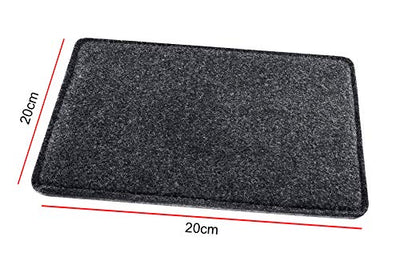 Felt Desk Pad Laptop Keyboard Mouse Pad with Paper and Pen Pocket(60x40cm)