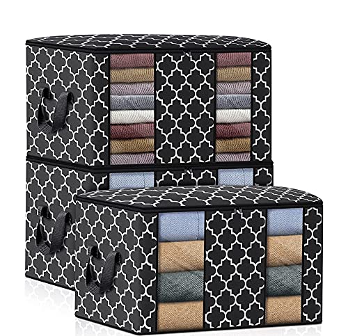 Large Blanket Clothes Organization-Black