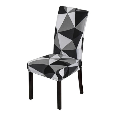 Elastic Chair Cover Stretch-Black Triangle