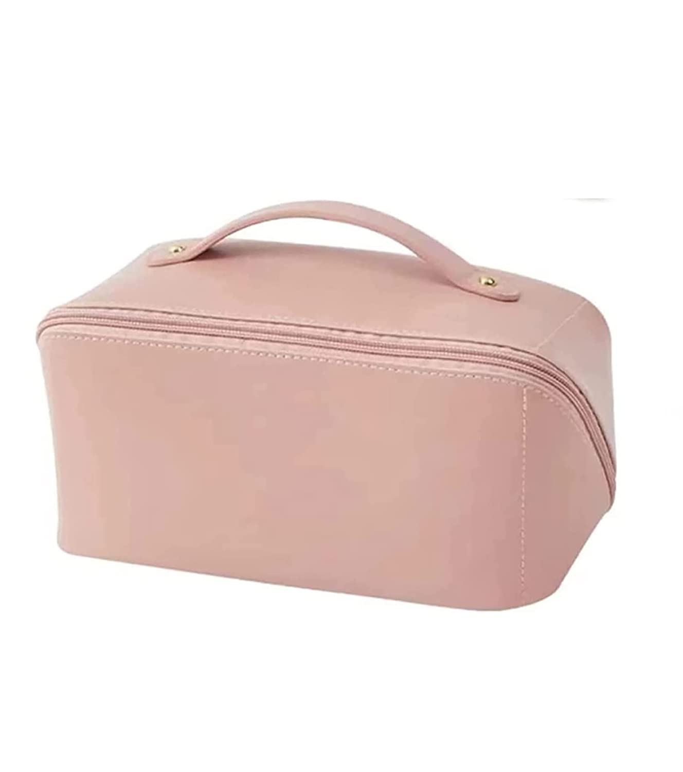 Travel Cosmetic Bag with Handle and Divider