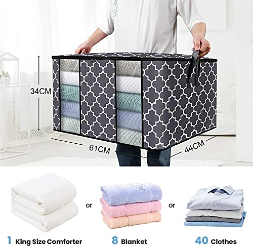 Large Blanket Clothes Organization-Black