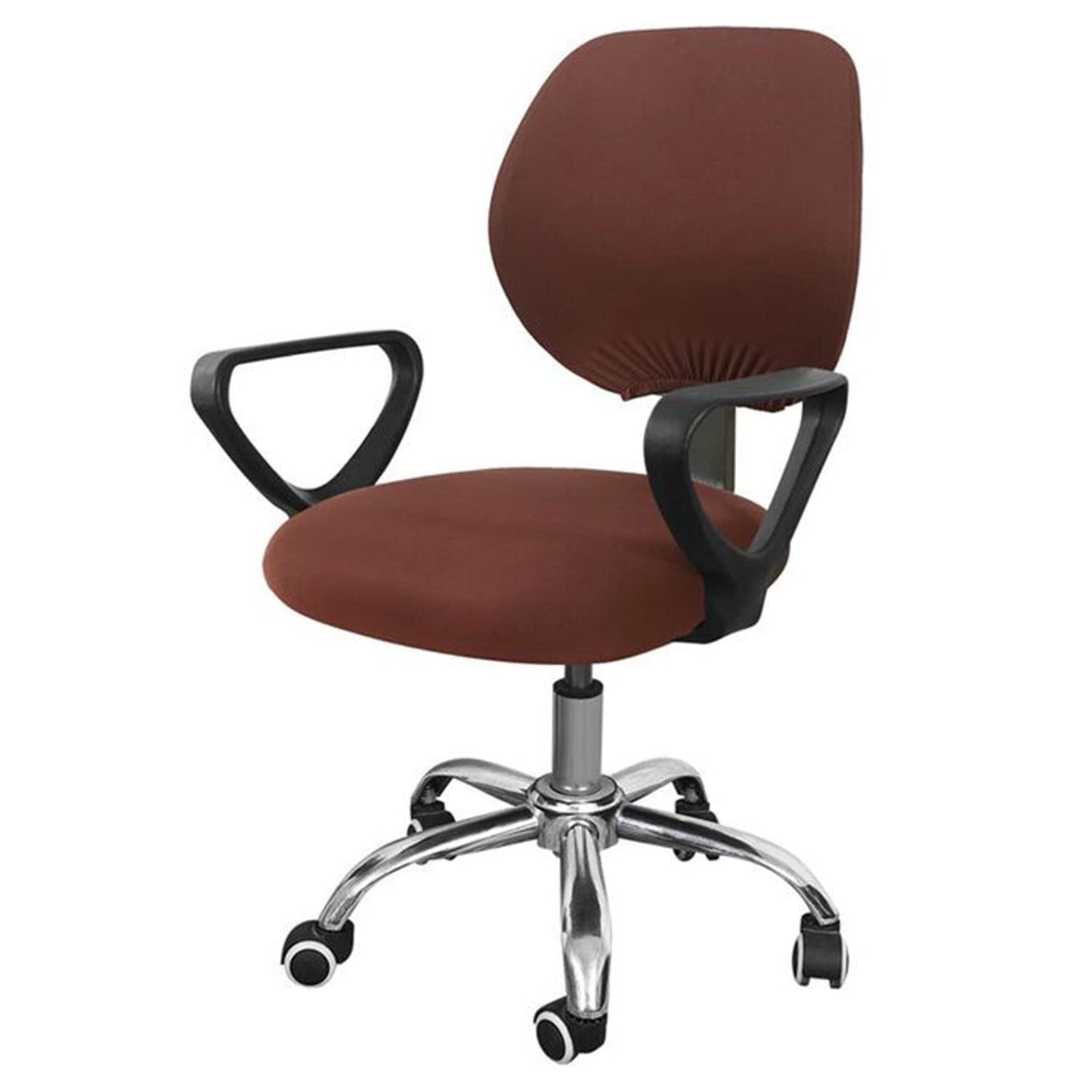 Rotating Office Chair Cover- Brown