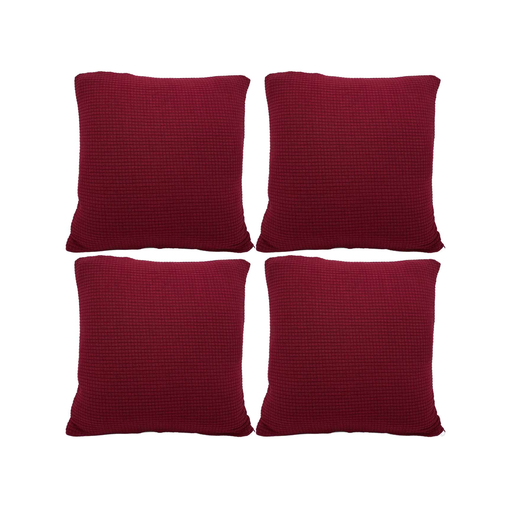 Jacquard Sofa Slipcover - Wine