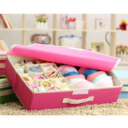 Innerwear Organizer 16+1 Compartment Foldable Fabric Storage Box - (44 x 28 x 12 cm)