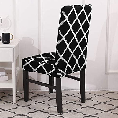 Elastic Chair Cover Stretch - (Black Diamond)