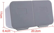 Q-tip Holder Wall Mounted for Cotton Swabs - Grey