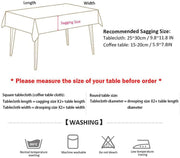 Rectangle Tablecloth Cotton Linen Table Cloth Dust-Proof Table Cover-Sunflower