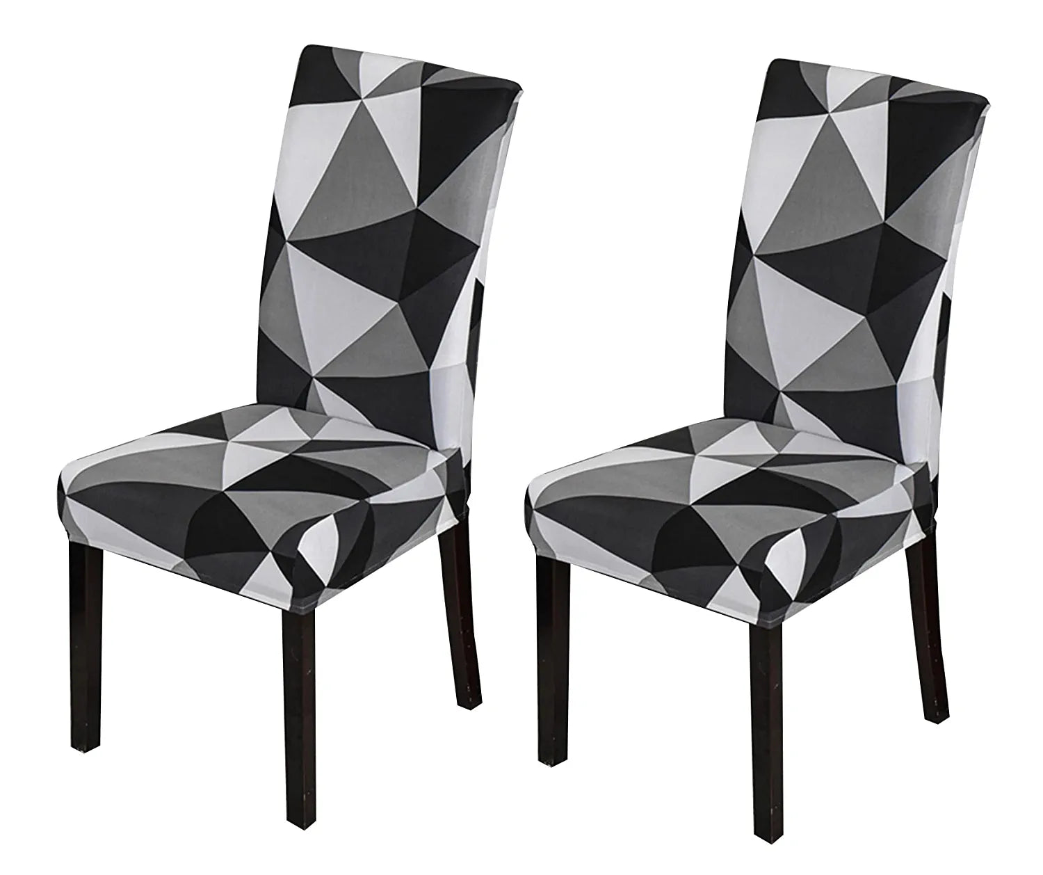 Elastic Chair Cover Stretch-Black Triangle