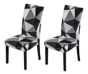 Elastic Chair Cover Stretch-Black Triangle