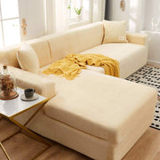 Velvet Sofa Slipcover - Beige
