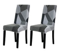 Elastic Chair Cover(Grey Dark Grey Prism)