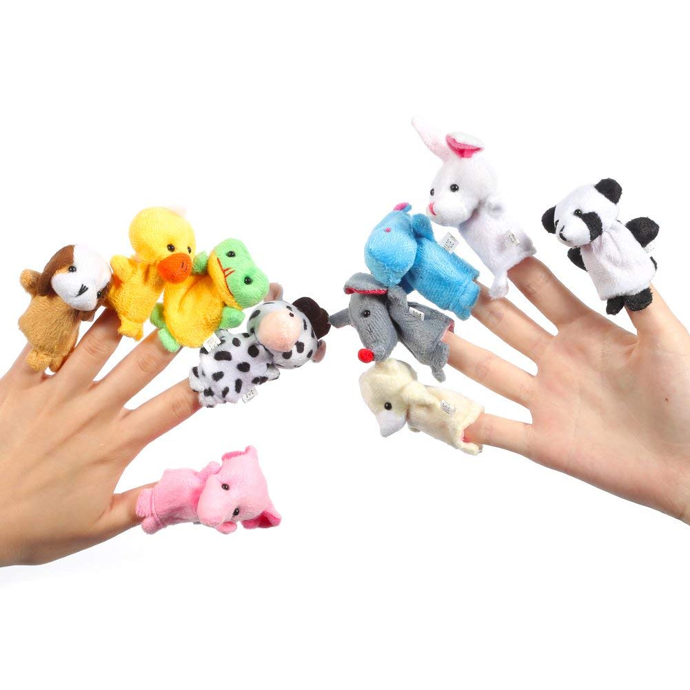 Animal Soft Hands Finger Puppets (Set of 10)
