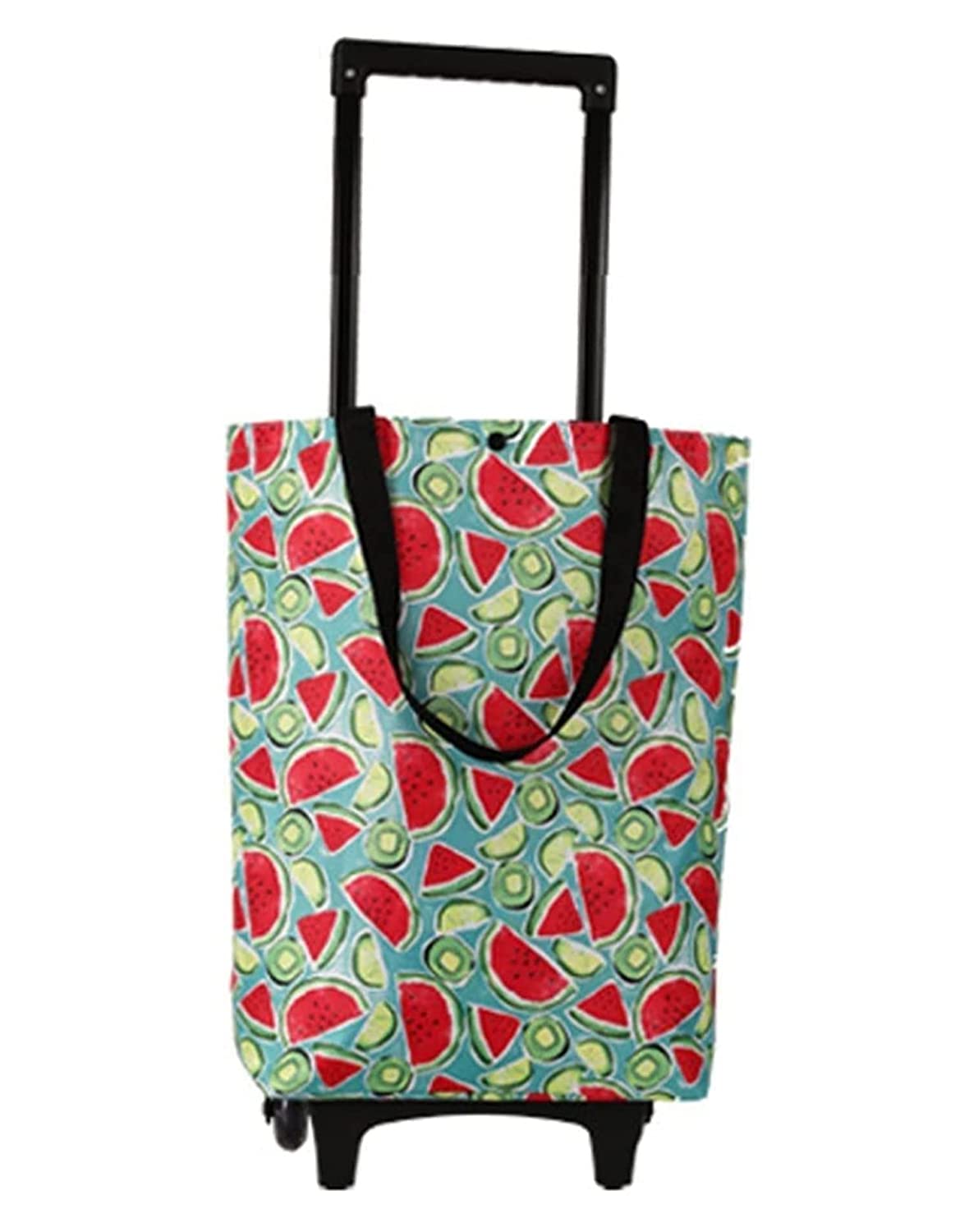Shopping Cart with Wheels Oxford Fabric Trolley Bag