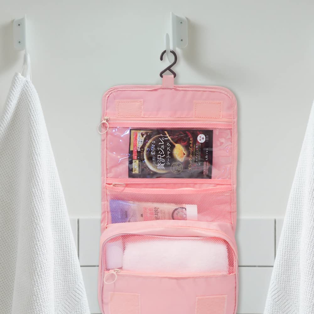 Hanging Travel Toiletry Bag Cosmetic Bag -Pink