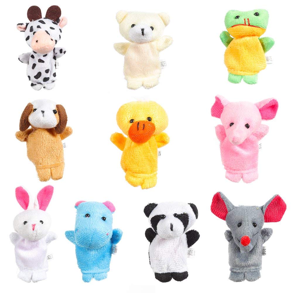 Animal Soft Hands Finger Puppets (Set of 10)