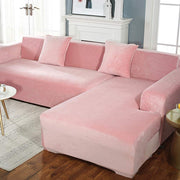 Velvet Sofa Slipcover - Powder Pink