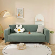 Universal Polar Fleece 220 GSM Fabric Sofa Cover(Pastel Green)