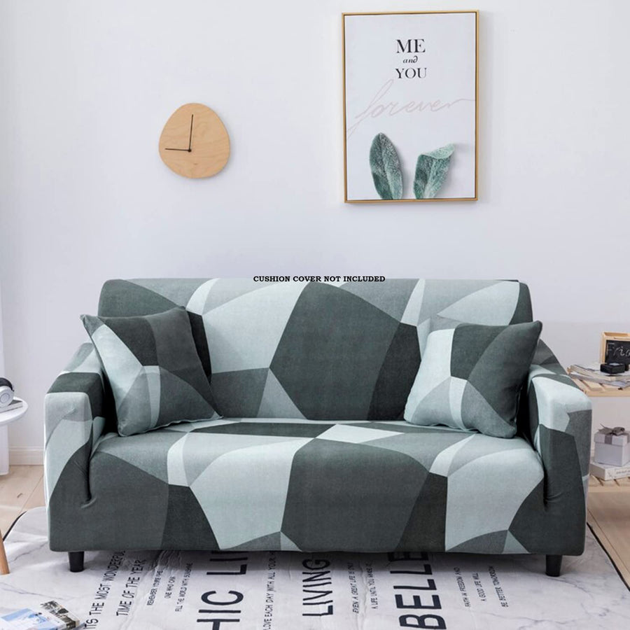 Universal Elastic Sofa Cover (Grey Dark Prism)