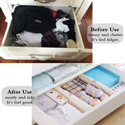 Drawer Dividers Organizer Adjustable Separators Highly Expandable(Large)