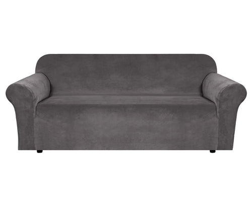 Velvet Sofa Slipcover - Grey
