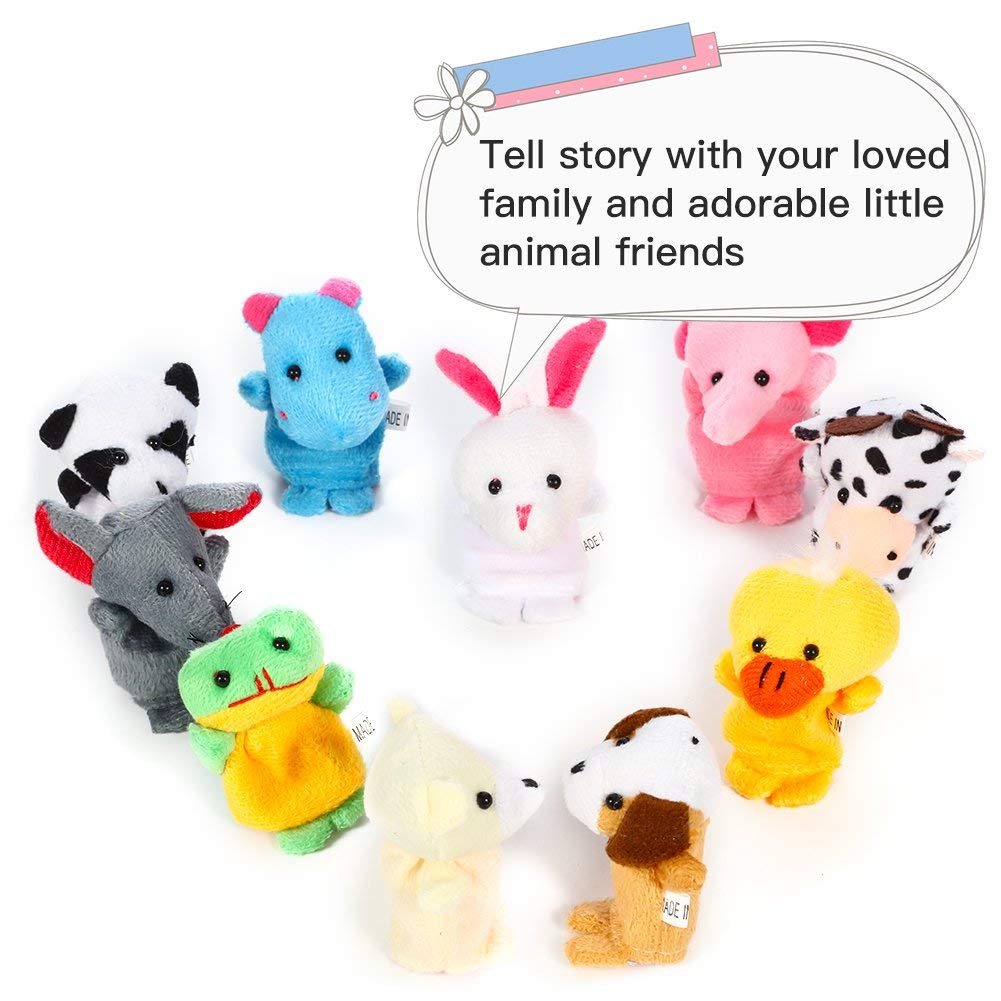 Animal Soft Hands Finger Puppets (Set of 10)