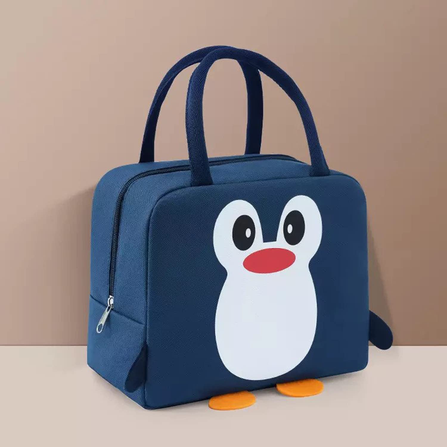 Penguin Printed Insulated Reusable Lunch Bag Tote Bag
