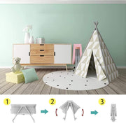 Crib Baby Rack, Foldable, Comes with Casters - Pink