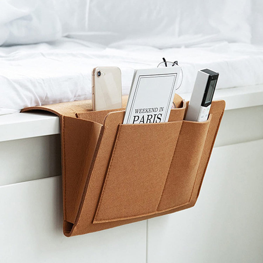 Bedside Caddy Hanging Storage Organizer Large Size 12.5" x 8.2" inch